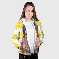 Куртка с капюшоном женская Aheago, цвет: 3D-белый — фото 2