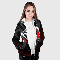 Куртка с капюшоном женская MONOKUMA DANGANRONPA, цвет: 3D-белый — фото 2