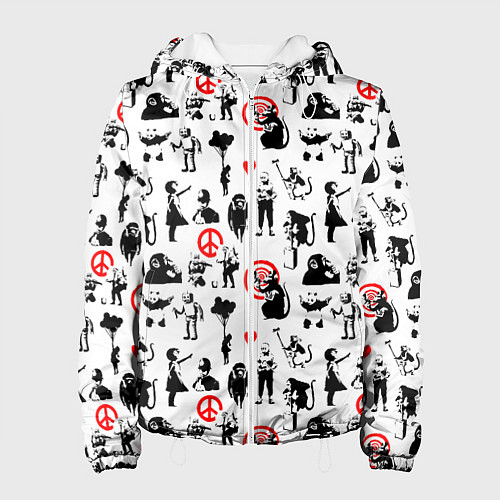 Женская куртка Banksy / 3D-Белый – фото 1