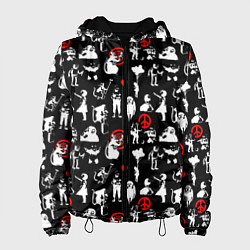 Куртка с капюшоном женская Banksy, цвет: 3D-черный