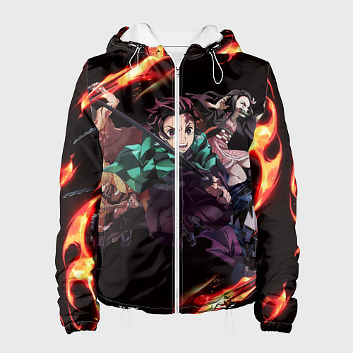 Женская куртка KIMETSU NO YAIBA / 3D-Белый – фото 1