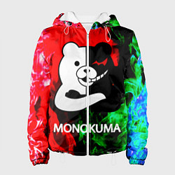 Куртка с капюшоном женская MONOKUMA, цвет: 3D-белый