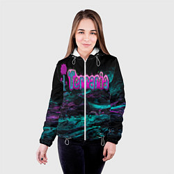 Куртка с капюшоном женская Terraria, цвет: 3D-белый — фото 2