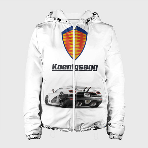 Женская куртка Koenigsegg / 3D-Белый – фото 1