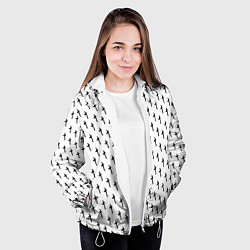 Куртка с капюшоном женская LiL PEEP Pattern, цвет: 3D-белый — фото 2