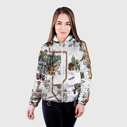 Куртка с капюшоном женская Heroes of Might and Magic, цвет: 3D-белый — фото 2