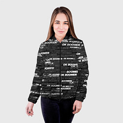 Куртка с капюшоном женская OK BOOMER, цвет: 3D-черный — фото 2