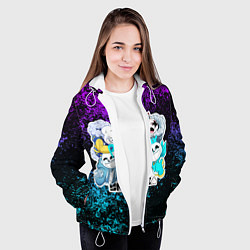 Куртка с капюшоном женская UNDERTALE, цвет: 3D-белый — фото 2