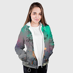 Куртка с капюшоном женская Рыбак, цвет: 3D-белый — фото 2