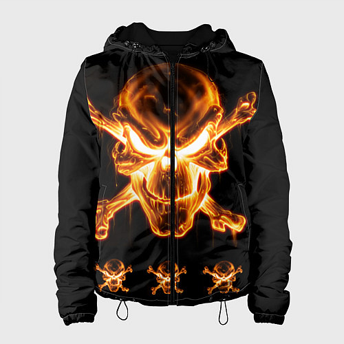 Женская куртка Черепа / 3D-Черный – фото 1