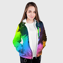 Куртка с капюшоном женская BILLIE EILISH, цвет: 3D-белый — фото 2