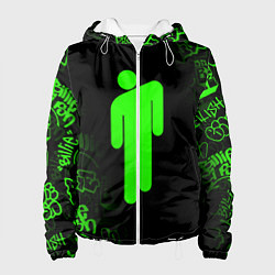 Куртка с капюшоном женская BILLIE EILISH, цвет: 3D-белый