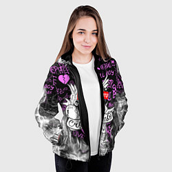 Куртка с капюшоном женская LIL PEEP, цвет: 3D-черный — фото 2