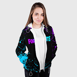 Куртка с капюшоном женская FORTNITE, цвет: 3D-белый — фото 2