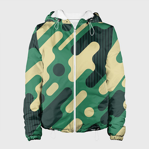 Женская куртка Военный камуфляж / 3D-Белый – фото 1