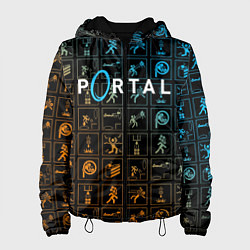 Куртка с капюшоном женская PORTAL, цвет: 3D-черный