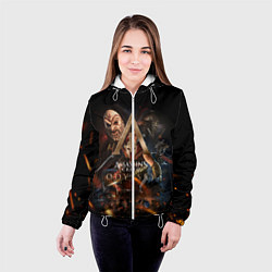 Куртка с капюшоном женская ASSASSINS CREED, цвет: 3D-белый — фото 2