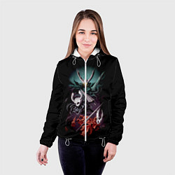 Куртка с капюшоном женская Hollow Knight, цвет: 3D-белый — фото 2