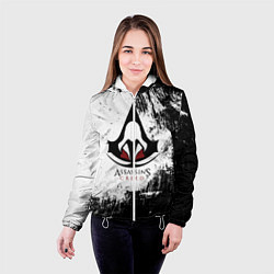 Куртка с капюшоном женская Assasin's creed, цвет: 3D-белый — фото 2