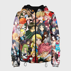 Женская куртка Аниме коллаж
