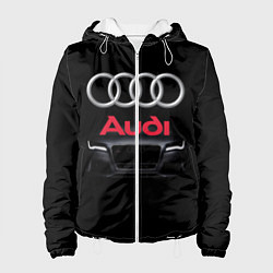 Куртка с капюшоном женская AUDI, цвет: 3D-белый
