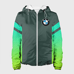 Куртка с капюшоном женская BMW, цвет: 3D-белый