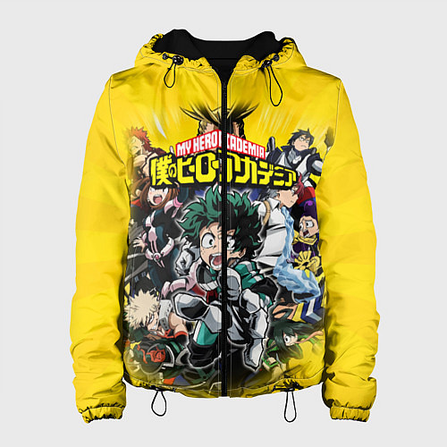 Женская куртка MY HERO ACADEMIA группа героев / 3D-Черный – фото 1