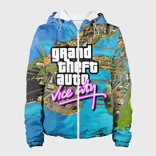 Женская куртка GRAND THEFT AUTO:VICE CITY / 3D-Белый – фото 1