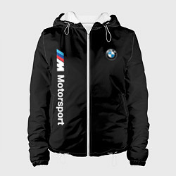 Куртка с капюшоном женская БМВ Мотоспорт, цвет: 3D-белый