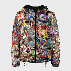 Куртка с капюшоном женская Academia stikerbombing, цвет: 3D-черный