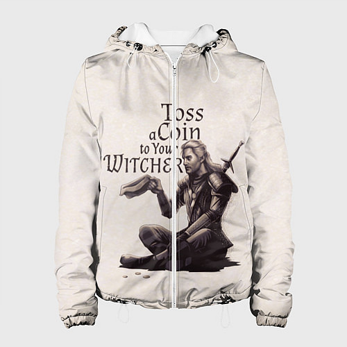 Женская куртка Toss a coin to your Witcher / 3D-Белый – фото 1