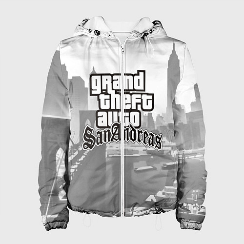 Женская куртка GTA SanAndreas / 3D-Белый – фото 1