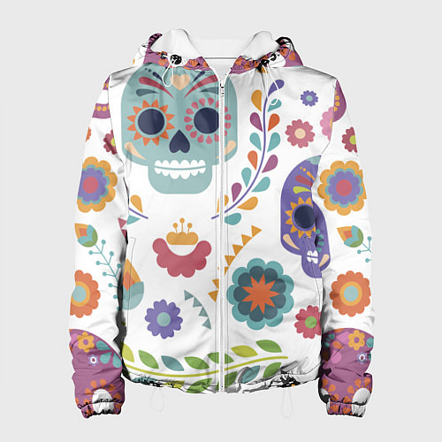 Женская куртка Мексиканские мотивы / 3D-Белый – фото 1