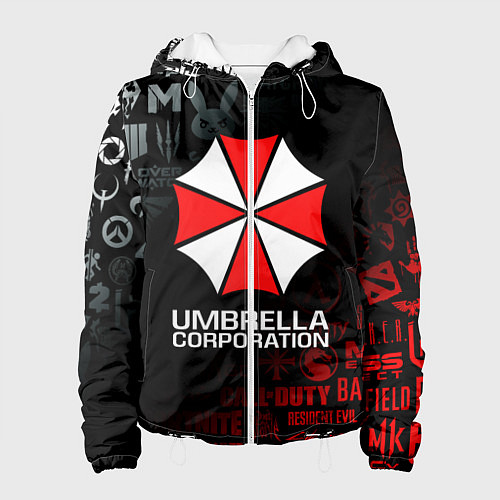 Женская куртка RESIDENT EVIL UMBRELLA CORP / 3D-Белый – фото 1