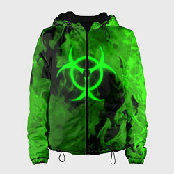 Куртка с капюшоном женская BIOHAZARD, цвет: 3D-черный