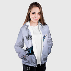 Куртка с капюшоном женская ВВС России, цвет: 3D-белый — фото 2
