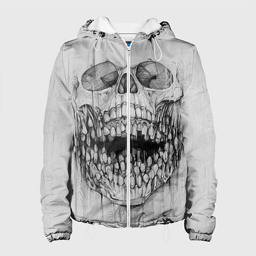 Женская куртка Dentist skull / 3D-Белый – фото 1