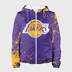 Куртка с капюшоном женская LA LAKERS, цвет: 3D-белый