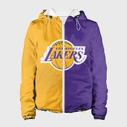 Куртка с капюшоном женская LA LAKERS, цвет: 3D-белый