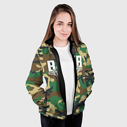 Куртка с капюшоном женская ВДВ камуфляж, цвет: 3D-черный — фото 2