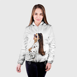 Куртка с капюшоном женская ARIANA GRANDE, цвет: 3D-белый — фото 2