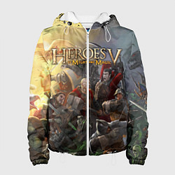 Куртка с капюшоном женская Heroes of Might and Magic, цвет: 3D-белый