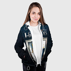 Куртка с капюшоном женская Heroes of Might and Magic, цвет: 3D-белый — фото 2