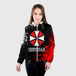 Куртка с капюшоном женская UMBRELLA CORPORATION, цвет: 3D-белый — фото 2