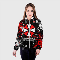 Куртка с капюшоном женская UMBRELLA CORPORATION, цвет: 3D-белый — фото 2