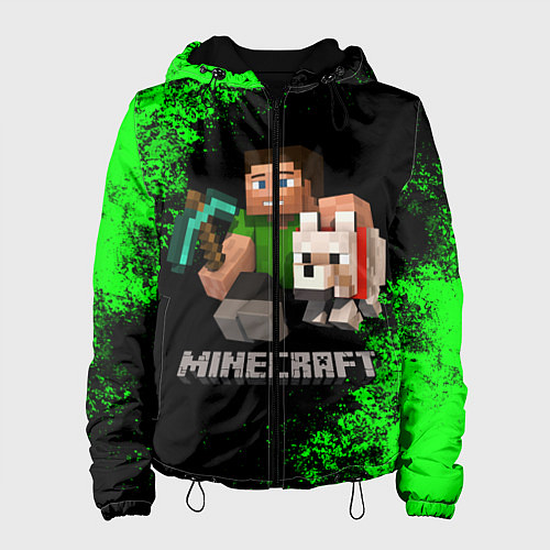 Женская куртка MINECRAFT / 3D-Черный – фото 1