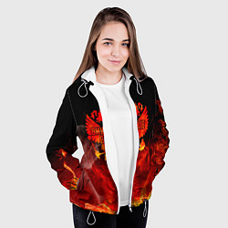 Куртка с капюшоном женская Внутренние войска, цвет: 3D-белый — фото 2