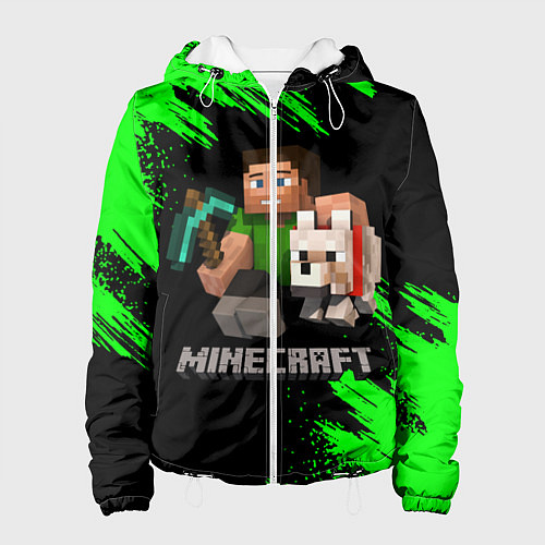 Женская куртка MINECRAFT / 3D-Белый – фото 1