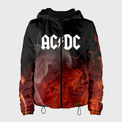 Куртка с капюшоном женская AC DC, цвет: 3D-черный
