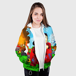 Куртка с капюшоном женская ROBLOX, цвет: 3D-белый — фото 2